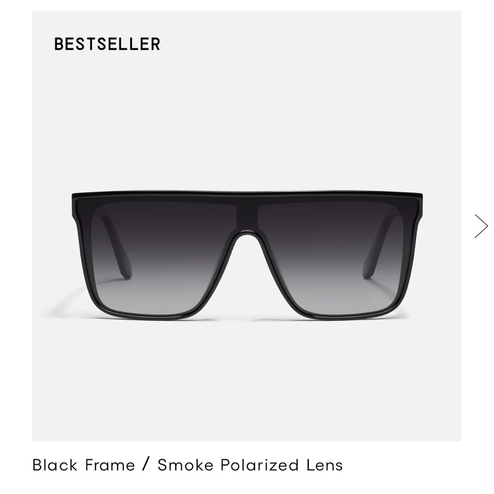 Quay Australia Black and Gray Sunglasses with Gradient Lenses